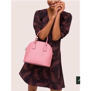 New Kate Spade Sylvia Dome Satchel Bag Crossbody Medium Blustery Pink Coquette